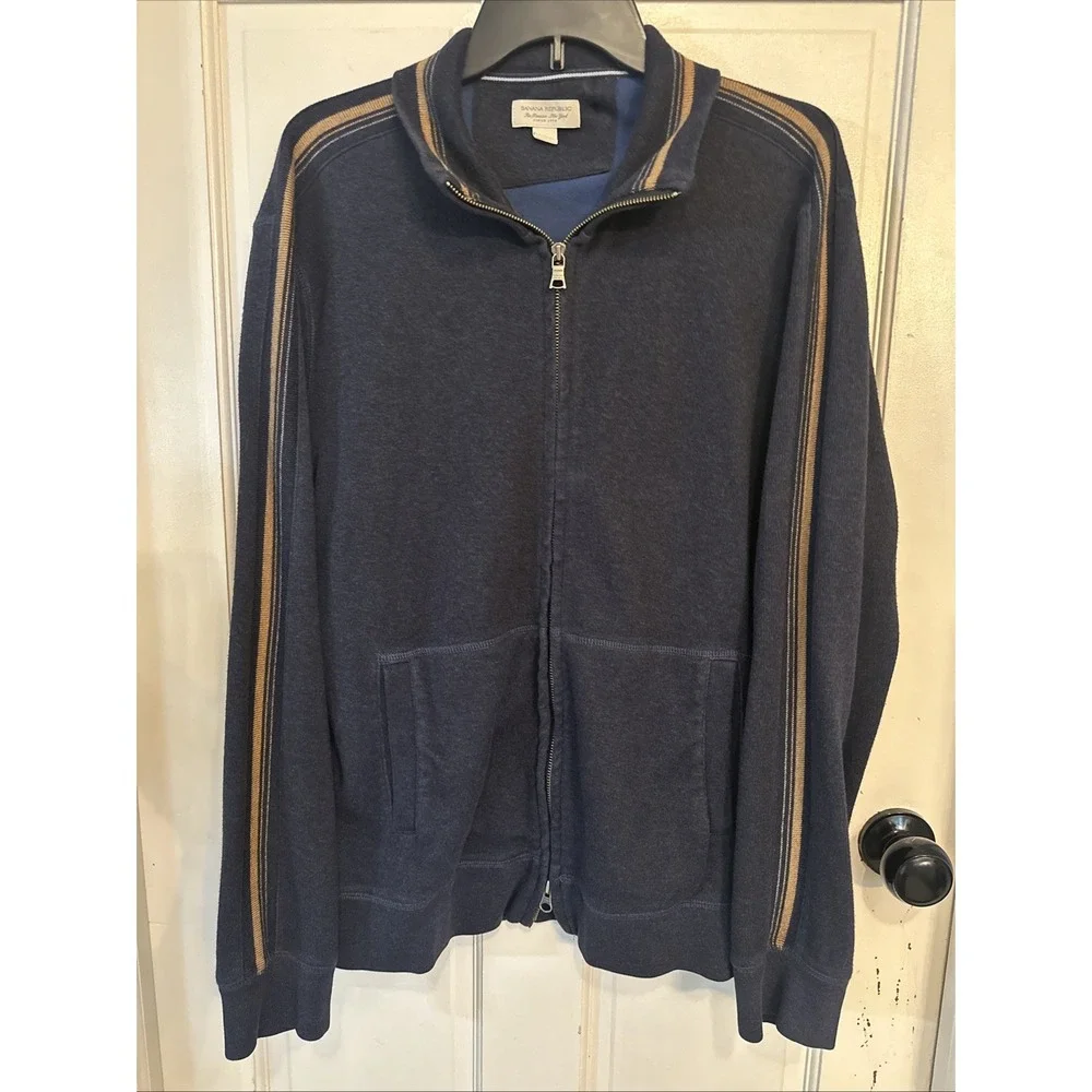 Banana Republic‎ Men's Lg Dark Blue Jacket - Smart Casual Everyday Lightweight